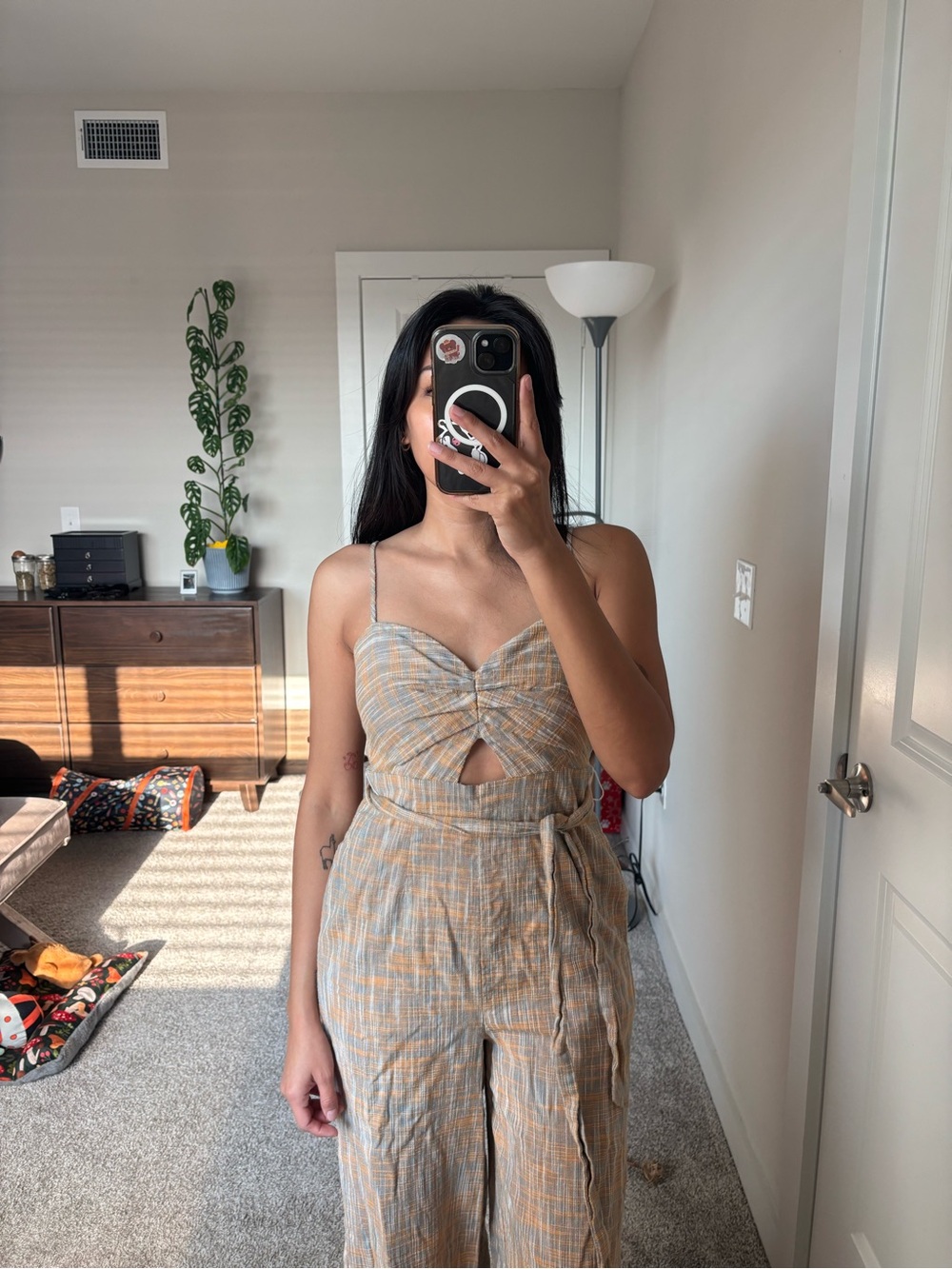 BCBGENERATION Tie-Waist Jumpsuit